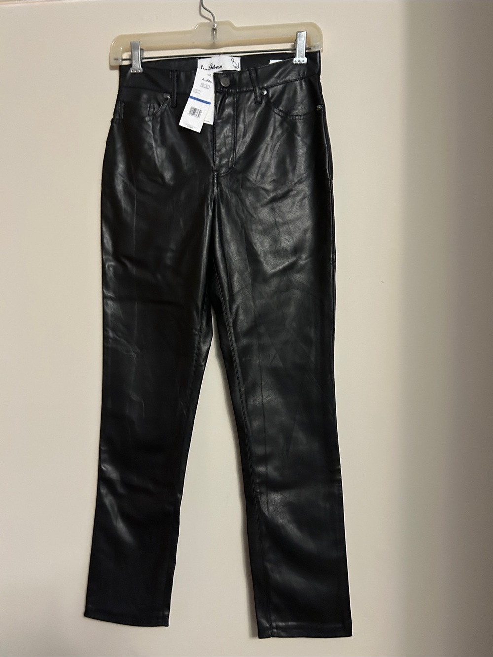 Sam Edelman Black Faux Leather Jeans - Classic Fit size 25